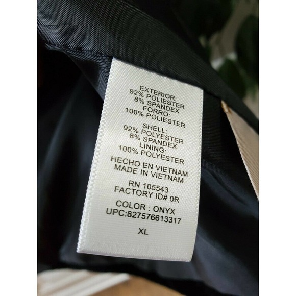 Daisy Fuentes Women's Black Polyester Long Sleeve One Buttons Fitted Blazer XL - Picture 10 of 16